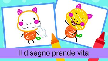 Poster Disegna e Colora per Bambini