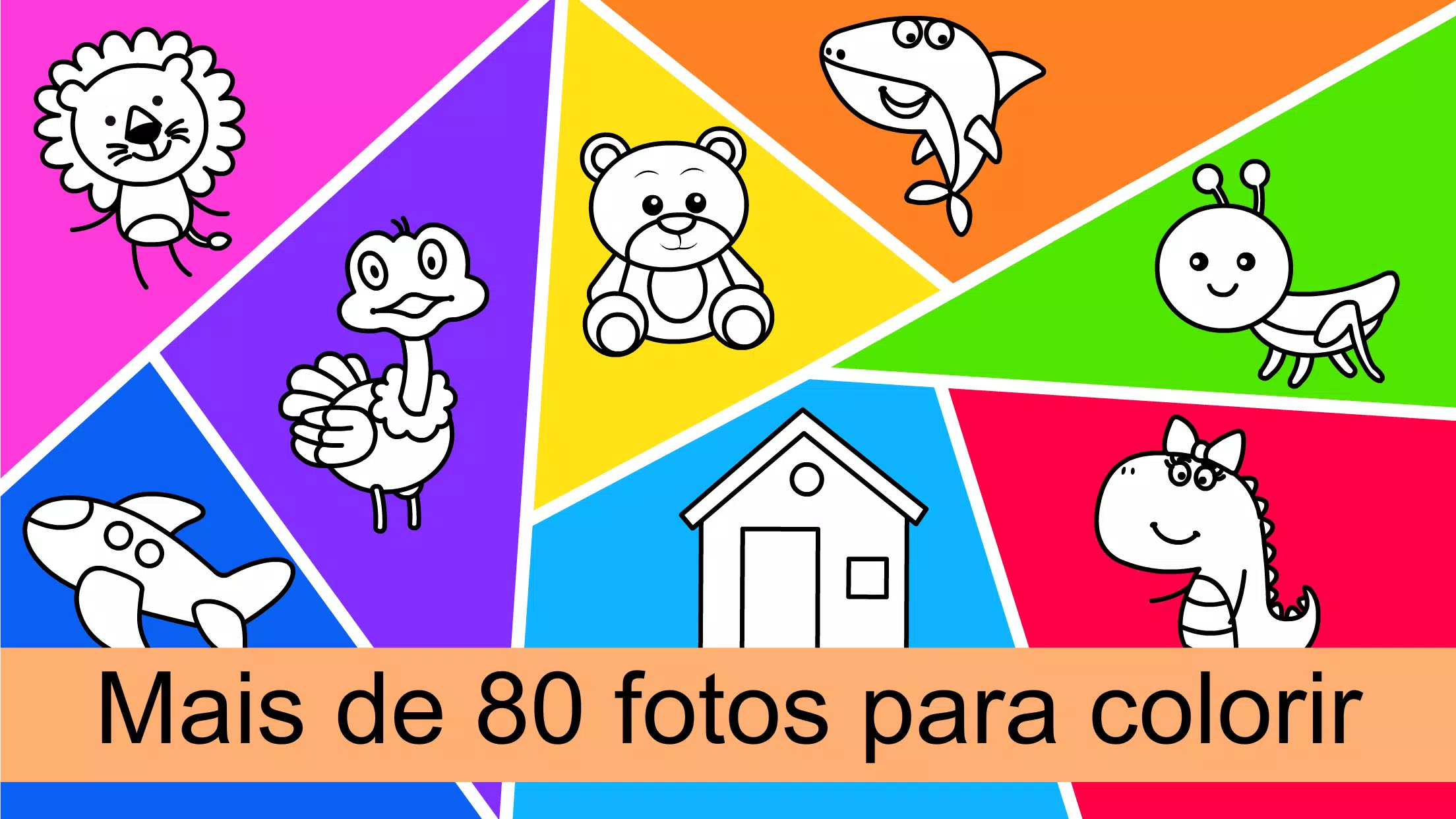 Infantil desenhos para colorir Jogos para crianças - Baixar APK para  Android