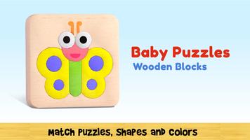 Baby Blocks - Wooden Montessori Puzzles for Kids الملصق