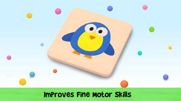 Baby Blocks - Wooden Montessori Puzzles for Kids تصوير الشاشة 1