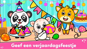 kinderen Verjaardagsfeestje-poster