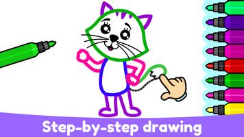 Dibujar y pintar niños juegos captura de pantalla 3