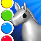 Livro de colorir animal jogo