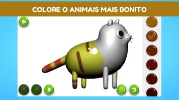 Livro de colorir animal jogo imagem de tela 3