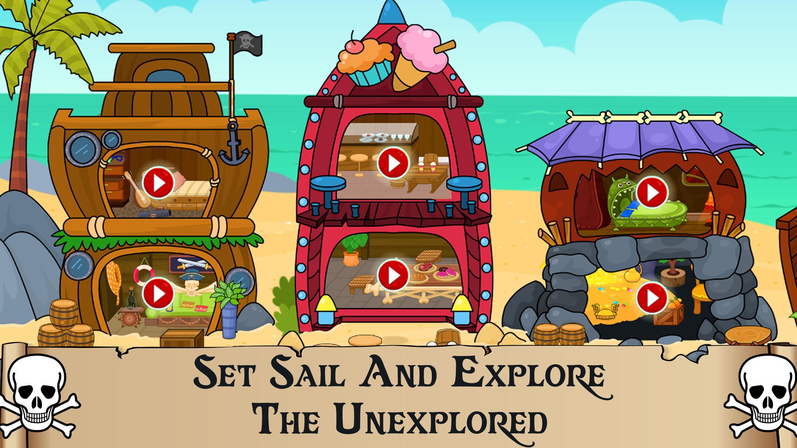 Android 用の 私の海賊の町 海の宝島探求ゲーム Apk をダウンロード