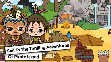 나만의 해적 마을 - 보물의 바다섬 퀘스트 게임 포스터