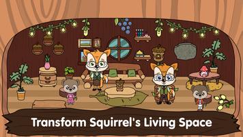 동물 마을 - 아이 & 아기들을 위한 나만의 다람쥐 집 포스터