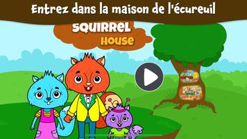 Maison Animal: Jeux d'écureuil Affiche