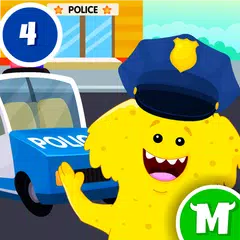 我的怪獸城鎮 - 兒童警察局遊戲 APK 下載