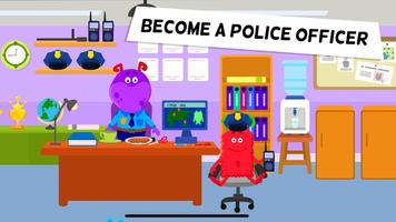 My Monster Town - Police Station Games for Kids स्क्रीनशॉट 1