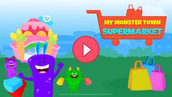 My Monster Town - Supermarket Grocery Store Games Cartaz
