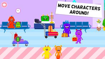 My Monster Town - Airport Games for Kids screenshot 2