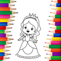 Princess Coloring Book Glitter👸 Games for Girls🌈