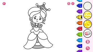 Princess Coloring Book Games পোস্টার