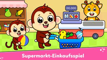 Supermarkt Kindereinkaufsspiel Plakat