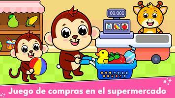niños Juego de supermercado Poster
