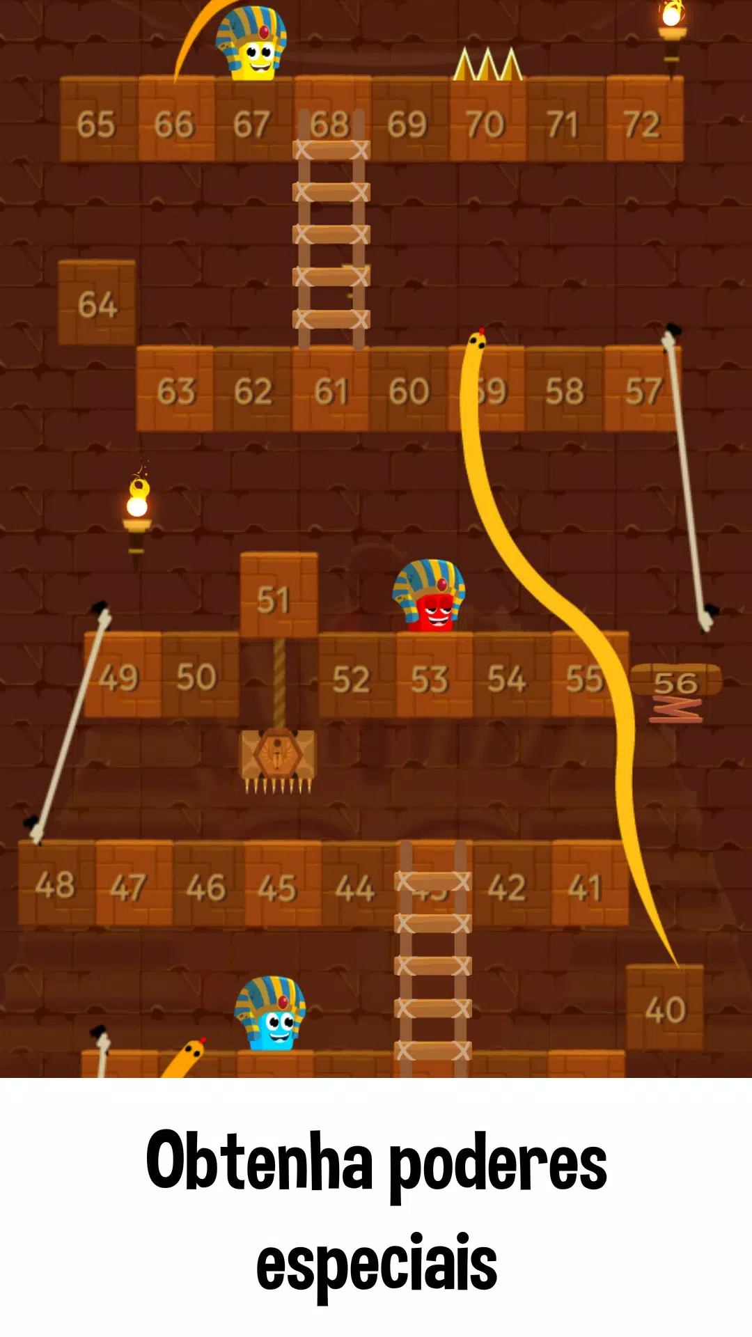 Download do APK de Cobras e Escadas Jogo tabuleir para Android