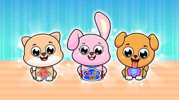 Timpy Kids Cute Pet Care Games Affiche