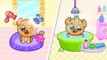 Timpy Kids Cute Pet Care Games स्क्रीनशॉट 1