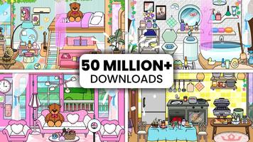 Prinzessin Haus Design Spiele Plakat
