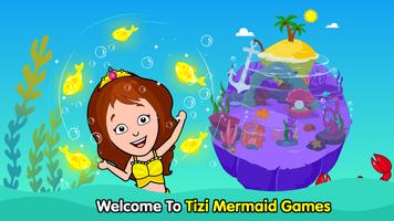 나만의 Tizi 마을 - 아이들을 위한 수중 인어 게임 포스터