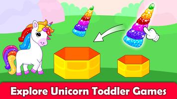 Unicorn Games for 2+ Year Olds পোস্টার