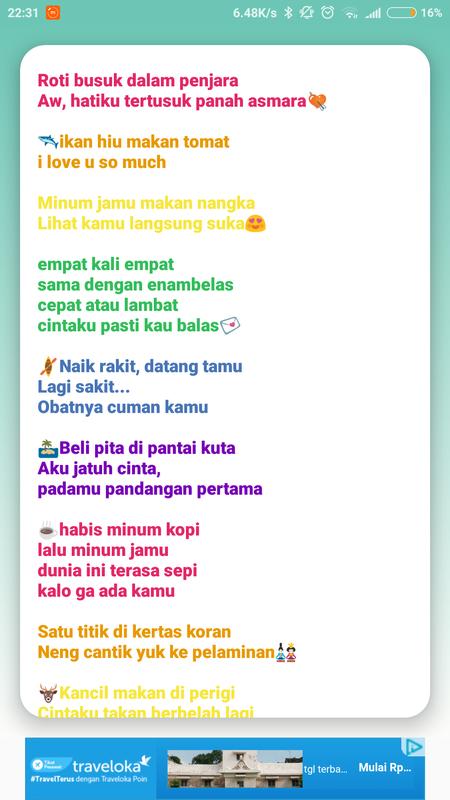 Foto Pantun Gombal Abis PANTUN CINTA ROMANTIS LUCU SEJATI Foto Pantun Gombal Abis PANTUN CINTA ROMANTIS LUCU SEJATI