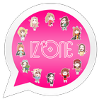 IZONE WAStickerApps Korean KPOP Idol for Whatsapp-icoon