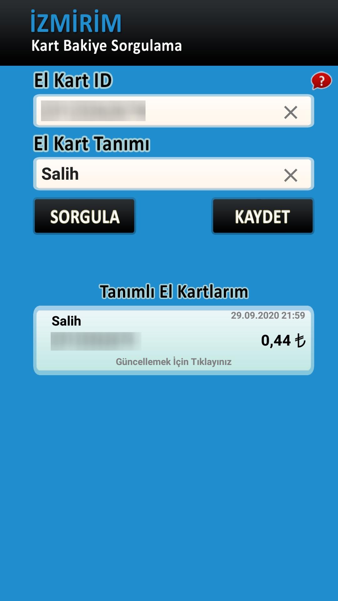 izmirim kart bakiye sorgulama for android apk download