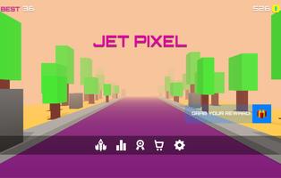Jet Pixel Affiche