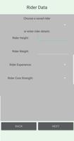 Rider Weight Calculator captura de pantalla 1