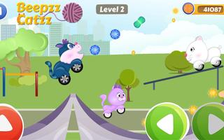 Enfants jeu de course de voiture - Beepzz Chats 🐱 capture d'écran 2