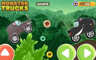 Monster Truck - Kids car game اسکرین شاٹ 1
