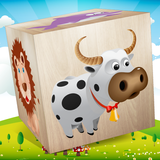 Blokken puzzel voor kinderen-icoon