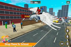 Flying Horse Taxi: School Duty تصوير الشاشة 1