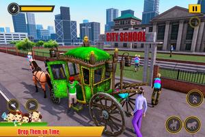 Horse Taxi School Kids Transport Duty screenshot 1