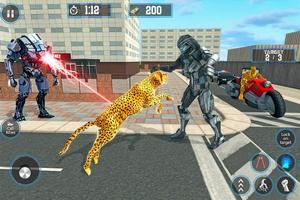 Multi Cheetah Hero Gangster Crime: Robot Fighting syot layar 3