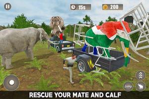 برنامه‌نما Elephant City Attack Simulator: Wild Animal Games عکس از صفحه