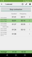 Contraction Timer captura de pantalla 1