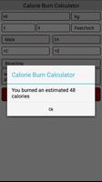 Calorie Burn Calculator capture d'écran 2