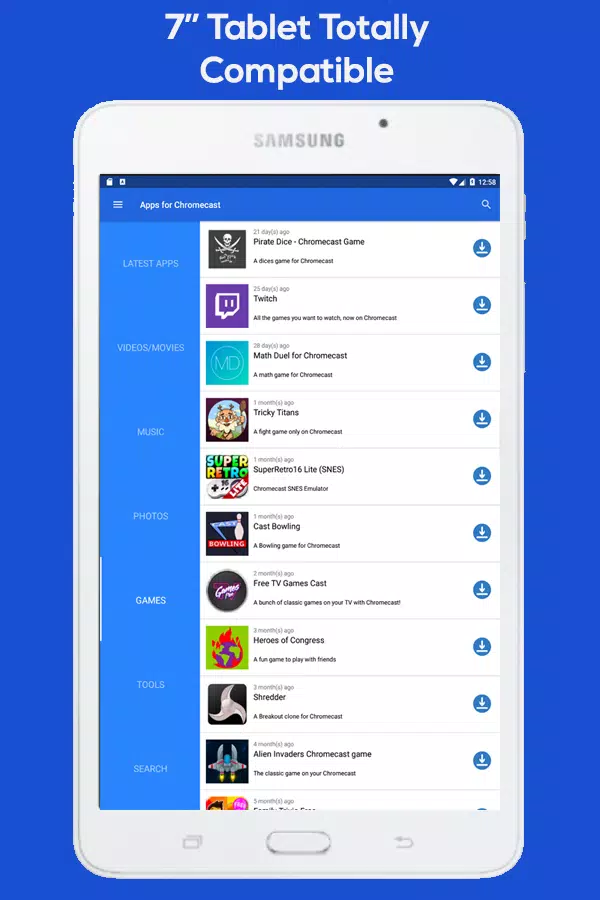 Descarga de APK de Apps para Chromecast para Android