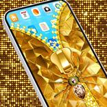 Gold Zipper Screen Lock