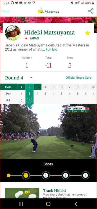 The Masters Golf Tournament screenshot 1