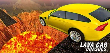 Wall Of Lava Volcano Cars 3D