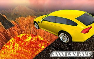 Wall Of Lava Volcano Cars 3D 海报