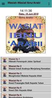 برنامه‌نما Wasiat Ibnu 'Arabbi عکس از صفحه