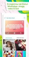 Téléchargeur de Statut - video, text Status Saver capture d'écran 1