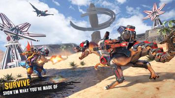 Raksasa Robot Perang: FPS Dinosaurus Pertempuran poster