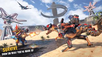 монстр робот Wars: FPS динозавр Сражения постер