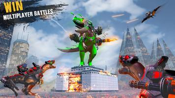 Monster Robot Wars: FPS Dinosaur Battles اسکرین شاٹ 2